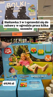 Huśtawka 3w1 Ele Fun Swing 3-in-1 promocja w Biedronka