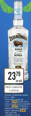 Wódka Biała 0,5 l promocja w Dino