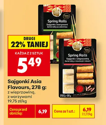 Sajgonki Asia Flavours z warzywami promocja w Biedronka