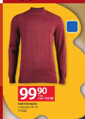 Sweter męski Cappuccino promocja w Selgros