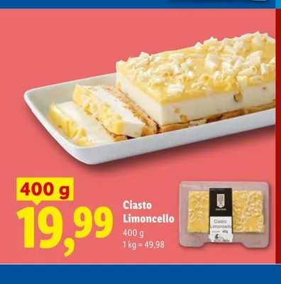 Ciasto Limoncello promocja w Lidl