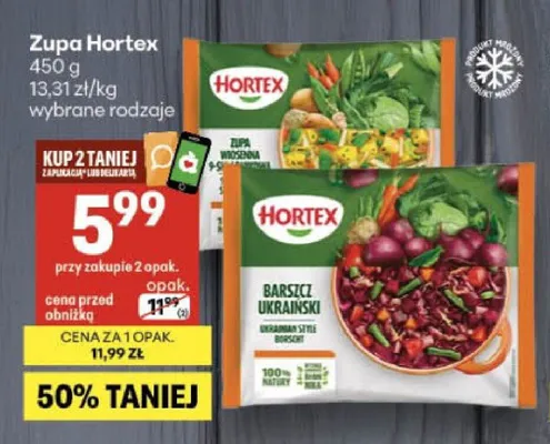 Zupa wiosenna Hortex promocja w Delikatesy Centrum