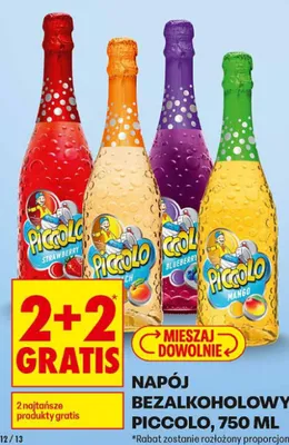 Napój bezalkoholowy PICCOLO Blueberry promocja w Biedronka