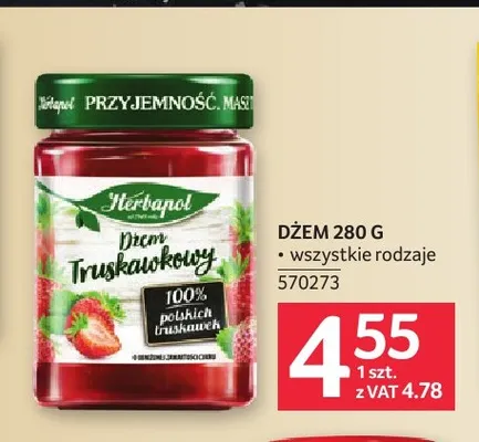Dżem truskawkowy Herbapol promocja w Selgros