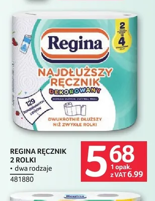 Ręcznik papierowy Regina Najdłuższy ręcznik dekorowany 2-pak promocja w Selgros