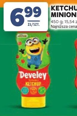 Ketchup Tomato Minionki Develey promocja w Stokrotka