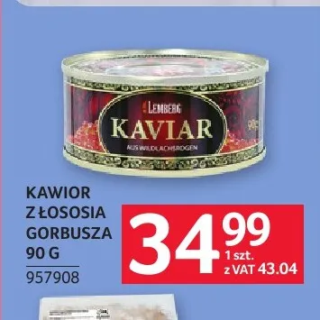 Kawior z łososia gorbusza Lemberg promocja w Selgros
