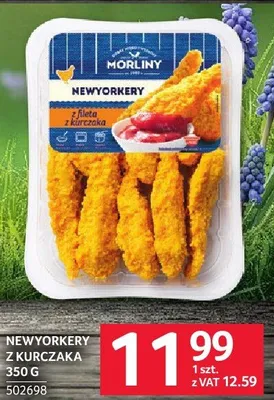 Newyorkery z kurczaka Morliny 350 g promocja w Selgros