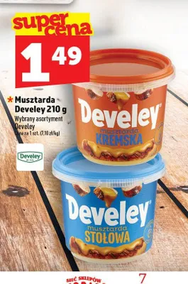 Musztarda kremska Develey promocja w TOPAZ