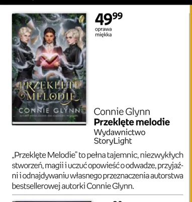 Książka Connie Glynn Przeklęte melodie promocja w Empik