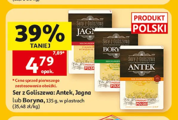 Ser Antek w plastrach Sery z Goliszewa promocja w Auchan