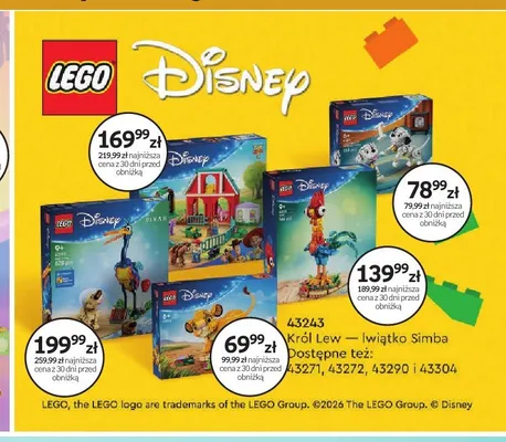 Klocki LEGO Disney promocja w Empik