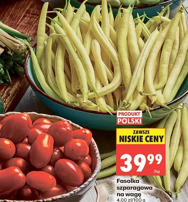 Fasolka szparagowa polska promocja w Biedronka