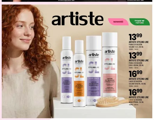 Pianka do włosów Volume Flex ARTISTE STYLING LINE promocja w Drogerie Natura
