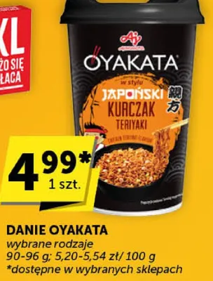 Danie Oyakata kurczak teriyaki promocja w Groszek