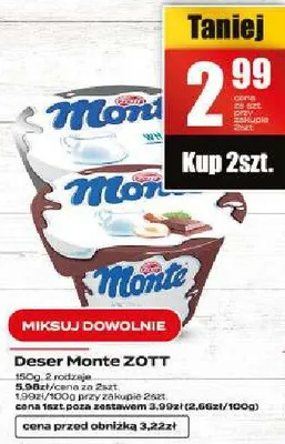 Deser monte promocja w Supeco