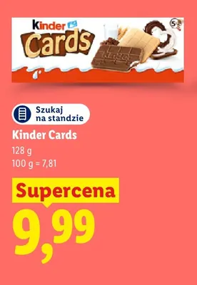 Ciastka Kinder Cards promocja w Lidl