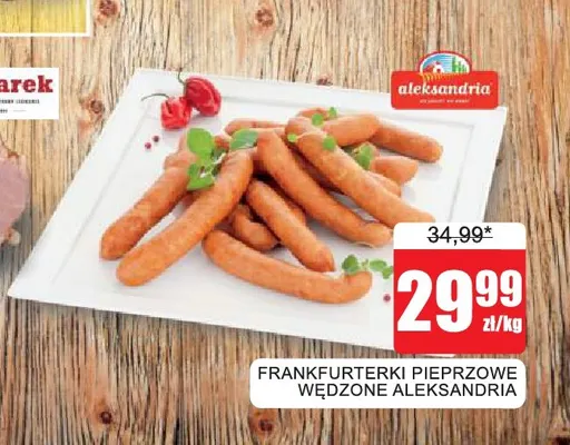Frankfurterki pieprzowe wędzone Aleksandria promocja w Bingo