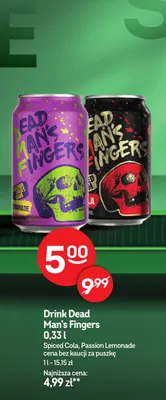 Drink Dead Man's Fingers Passion Lemonade promocja w Żabka