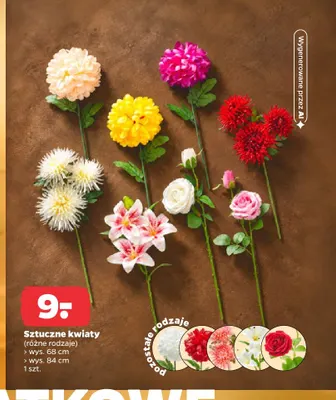 Sztuczne kwiaty promocja w Netto