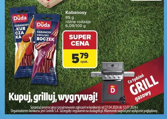 Kabanosy z kurczaka Duda promocja w Carrefour