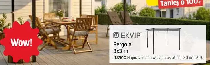 Pergola Ekvip 3x3m promocja w Jula