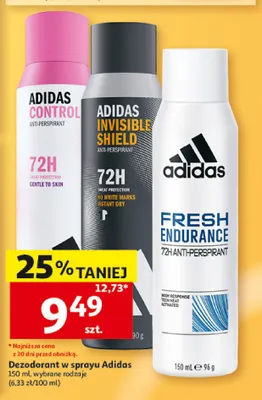 Dezodorant w sprayu Adidas Control promocja w Auchan