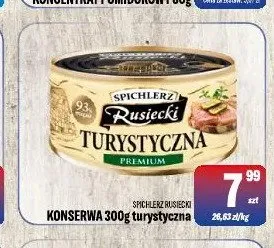 Konserwa turystyczna Spichlerz Rusiecki promocja w Tomi Markt
