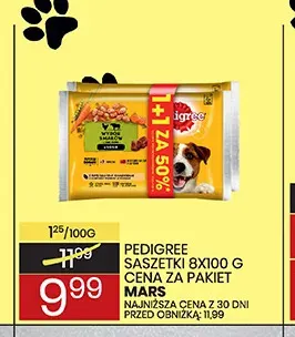 Saszetki dla psa Pedigree 8-pak promocja w Wafelek