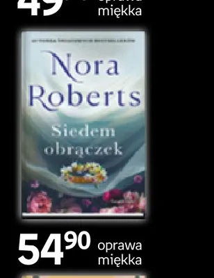 Książka Siedem obrączek Nora Roberts oprawa miękka promocja w Empik