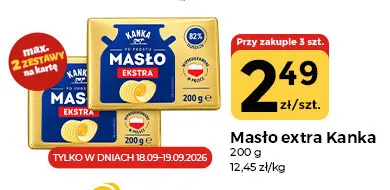 Masło extra Kanka promocja w Społem Częstochowa