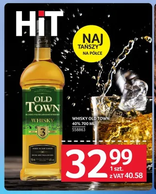 Whisky Old Town 40% promocja w Selgros