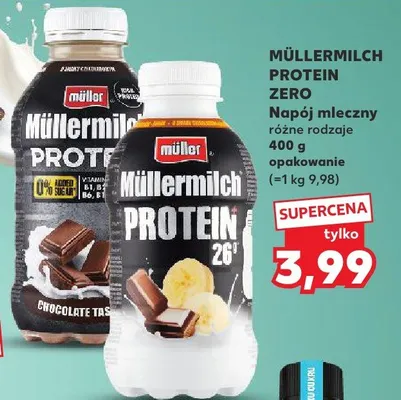 Napój mleczny Mullermilch Protein Zero, różne rodzaje promocja w Kaufland