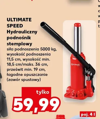 Hydrauliczny podnośnik stemplowy Ultimate Speed promocja w Kaufland