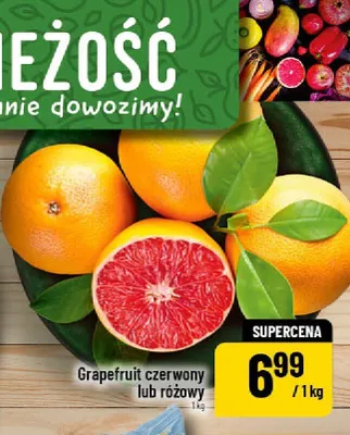 Grapefruit czerwony lub różowy promocja w POLOmarket
