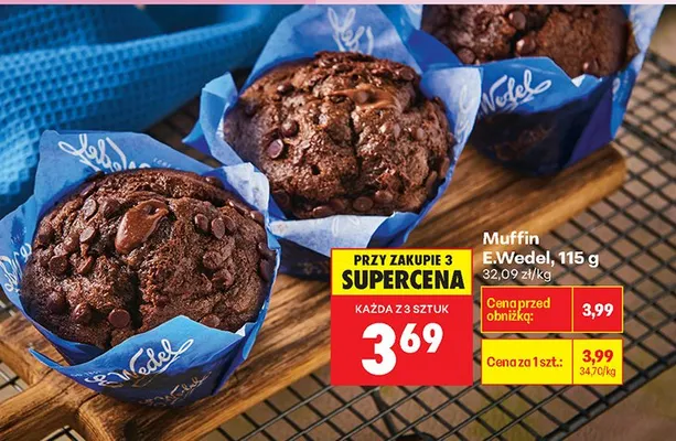 Muffin E.Wedel czekoladowy promocja w Biedronka