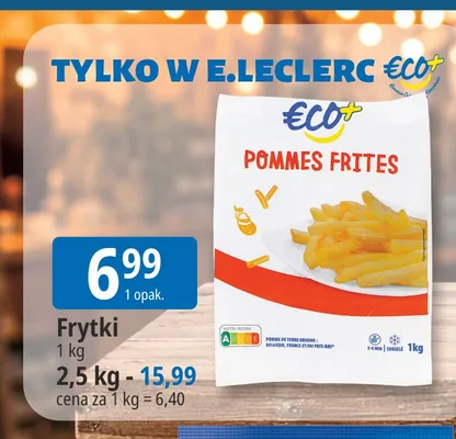 Frytki ECO+ promocja w Leclerc