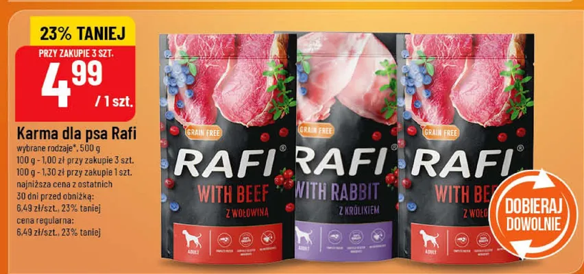 Karma dla psa Rafi promocja w POLOmarket