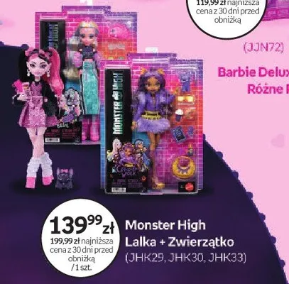 Lalka Monster High + Zwierzątko promocja w Dzień Dziecka