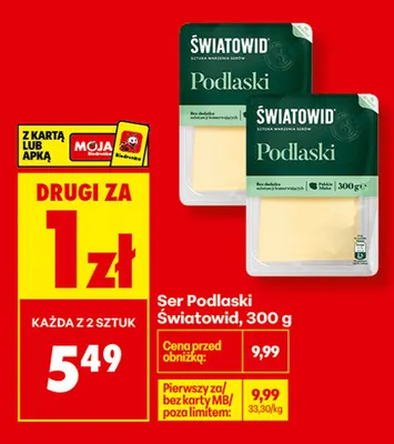 Ser Podlaski w plastrach Światowid promocja w Biedronka