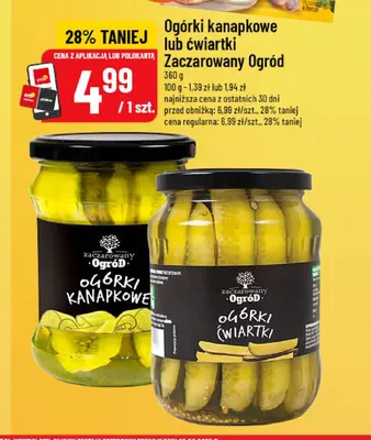Ogórki ćwiartki Zaczarowany Ogród promocja w POLOmarket
