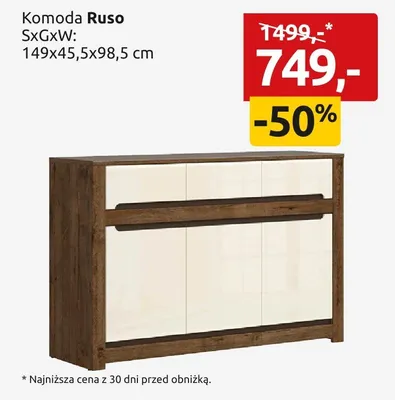 Komoda Ruso promocja w Black Red White