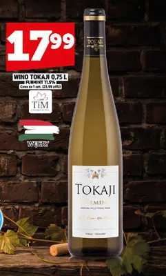 Wino białe Tokaji Furmint promocja w TOPAZ