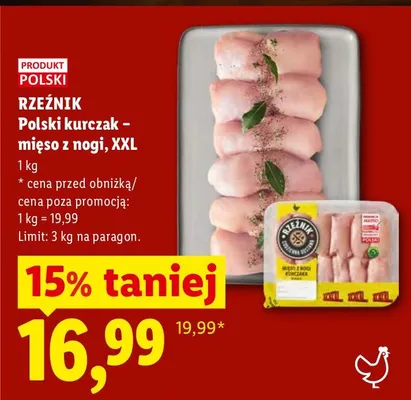 Kurczak polski mięso z nóg XXL promocja w Lidl