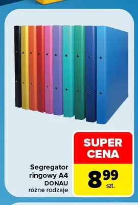 Segregator ringowy A4 Donau promocja w Carrefour