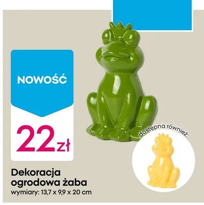 Dekoracja ogrodowa żaba promocja w Pepco