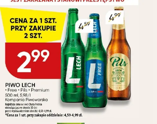 Piwo Lech Premium promocja w Chata Polska