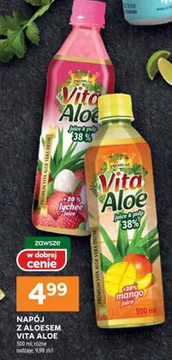Napój z aloesem mango promocja w Stokrotka