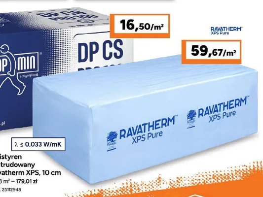 Polistyren ekstrudowany Ravatherm XPS 10 cm promocja w Bricoman