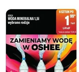 Woda mineralna Kinga promocja w Tomi Markt